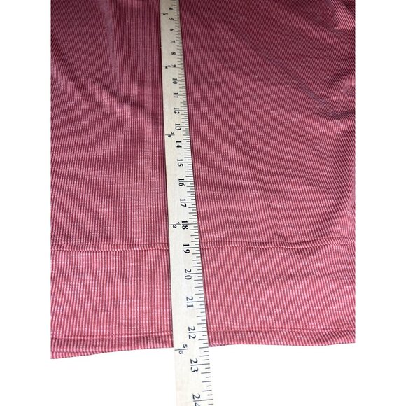 89th + Madison Womens Rusty Red Striped Cowl Neck Sweater Medium - Picture 4 of 11